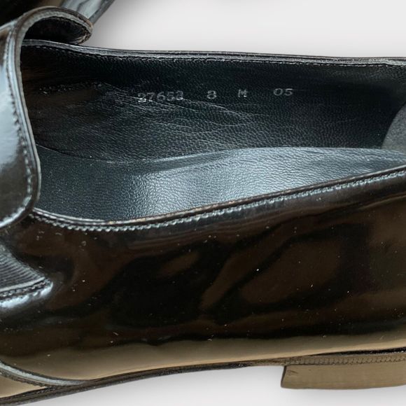 $195 Bally Men\'s 8 M Tuxedo Loafers Slip On Black Leather Fashion II France main image 4